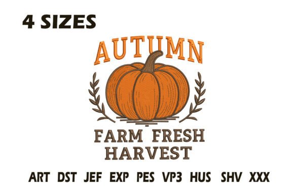 Autumn Farm Fresh Harvest Embroidery Des Review
