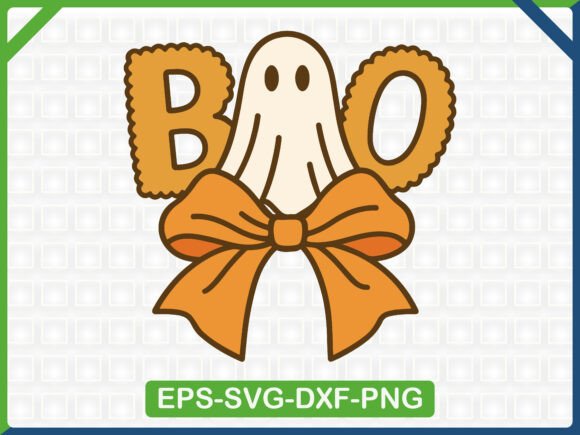 Boo Ghost Bow Embroidery SVG Design Review