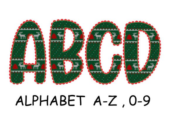 Christmas Embroidery Alphabet PNG Set Review
