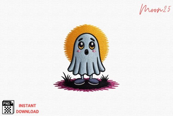 Cute Ghost Embroidery PNG Review