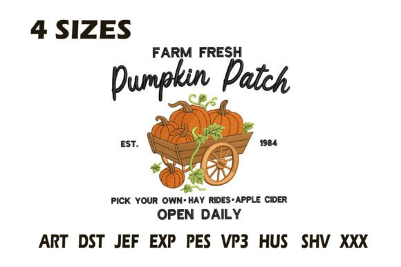Farm Fresh Pumpkin Patch Embroidery Desi Review