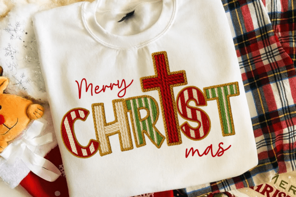Faux Embroidery Merry ChrisT Mas Png Review