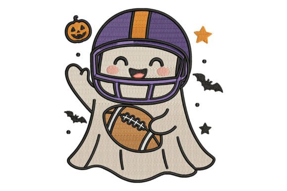 Football Ghost Halloween Embroidery Review