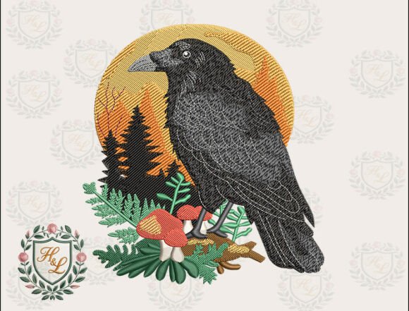 Forest Raven Embroidery Files Review