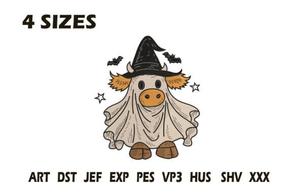 Ghost Cow Halloween Embroidery Review