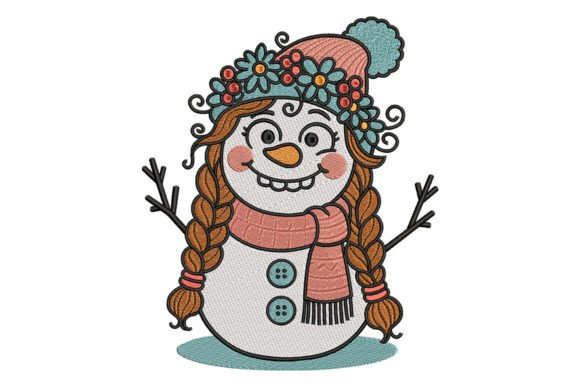 Girl Snowman Christmas Embroidery Review