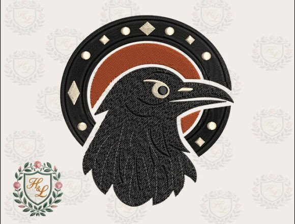 Gothic Bird Badge Embroidery Files Review