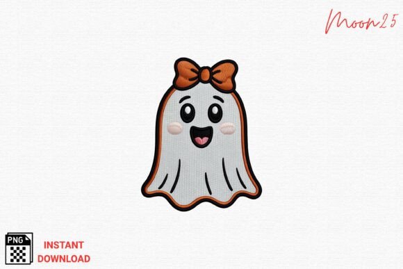 Happy Ghost Embroidery PNG Review