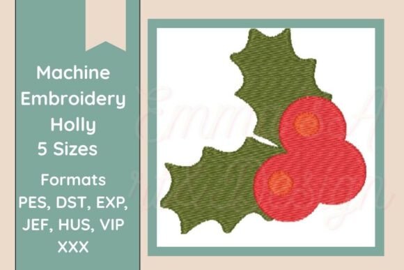 Holly Leaf Machine Embroidery Design Review