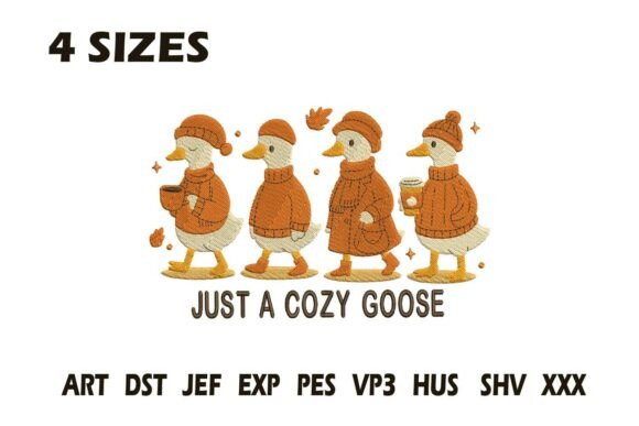 Just a Cozy Goose Fall Embroidery Design Review