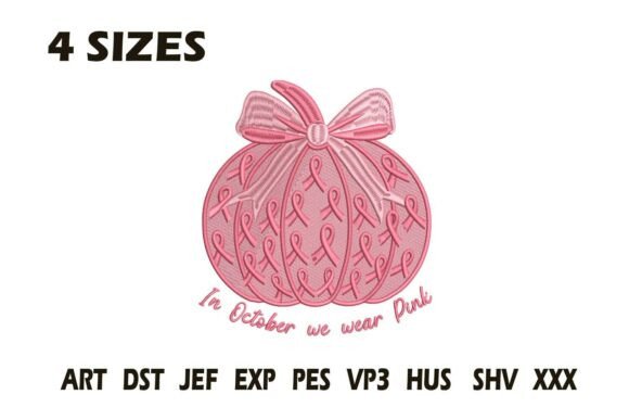 Pink Ribbon Pumpkin Embroidery Review