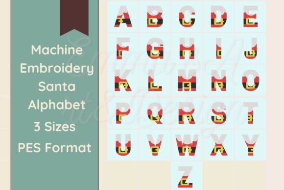 Santa Machine Embroidery Alphabet - PES Review