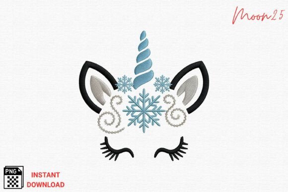 Winter Unicorn Embroidery PNG Review
